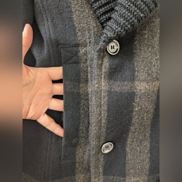 Burberry Brit Wool Blend Pea Coat - Size: US 4 - Picture 9 of 15